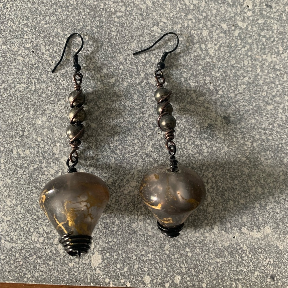 Beaded Long Earrings